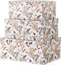 Autumn Wonders Set of 3 Botanical Paperboard Nesting Boxes Z717
