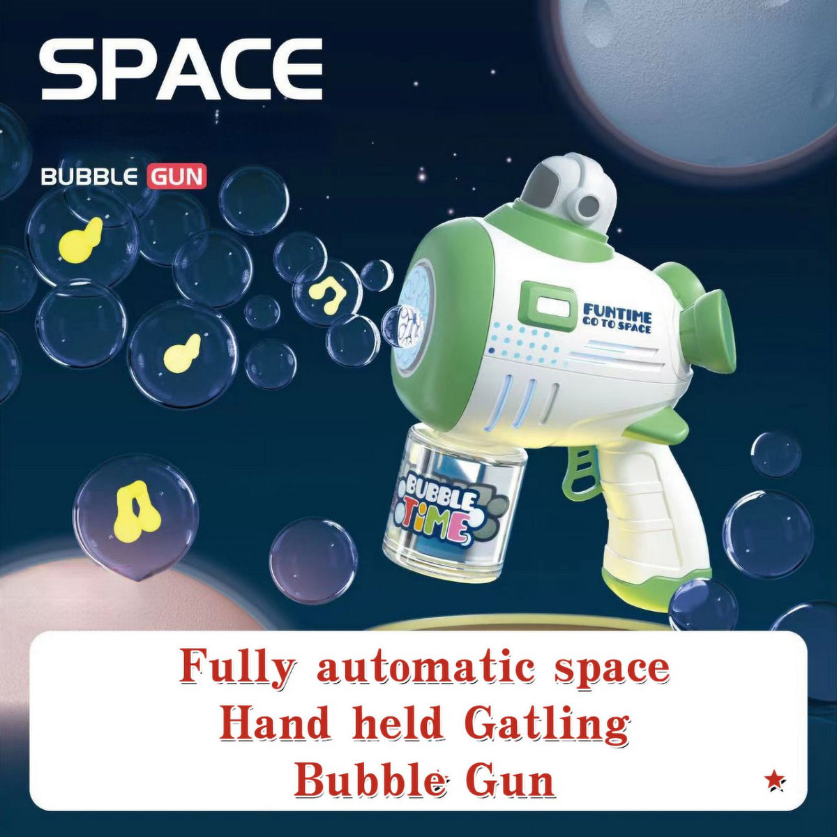 Green Bubble Gun M350007