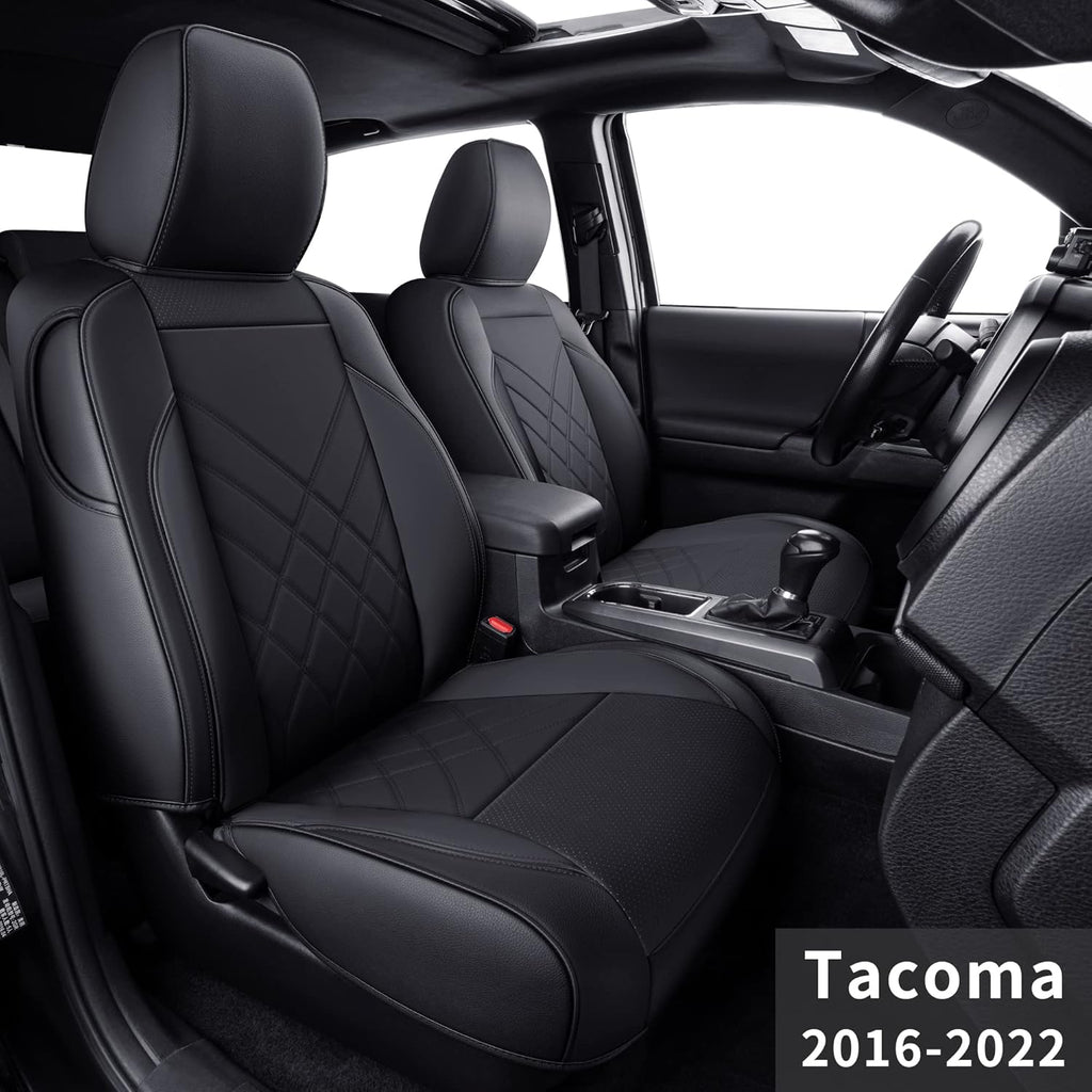 Black 2 pcs Custom Fit Seat Covers A992947