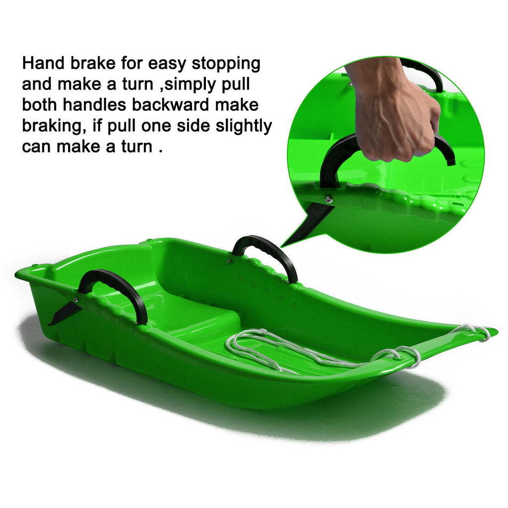 Winter Snow Sled Racer Toboggan Pulling Boat Seat Sled O454