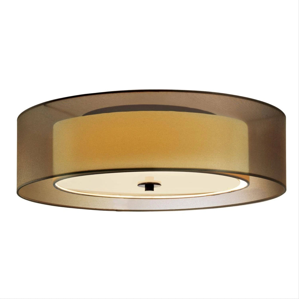 Black Brass Flush Mount Light E525
