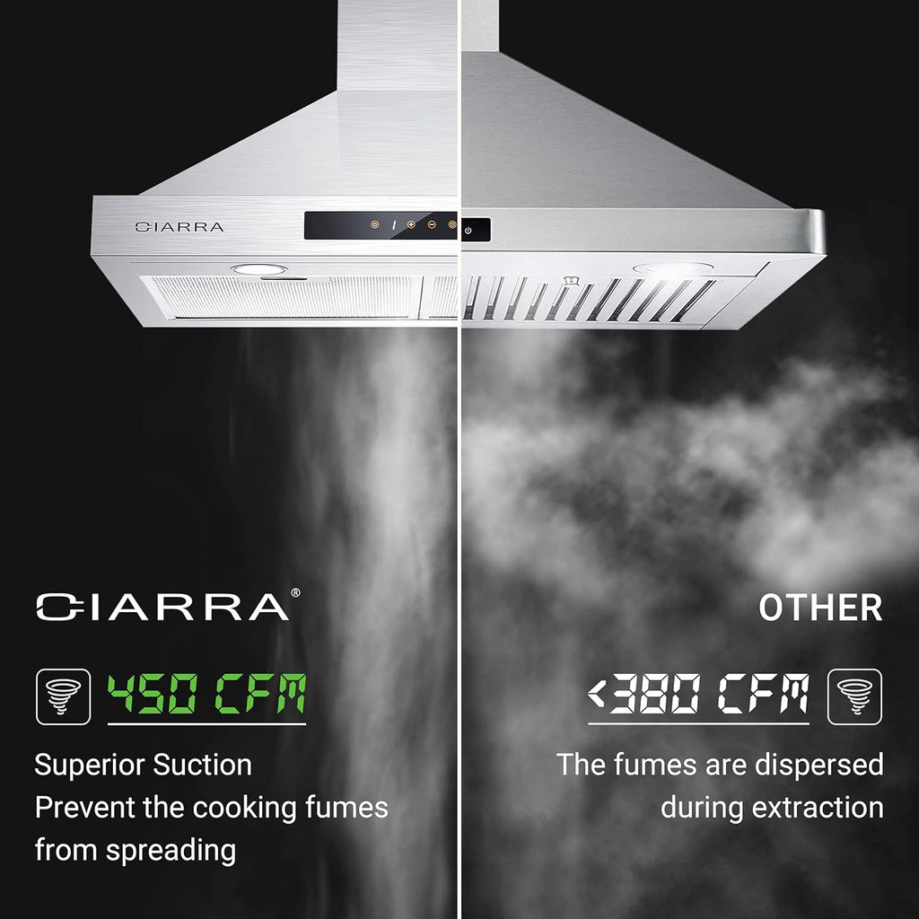 30 inch 450 CFM Stainless Steel Vent Hood T593