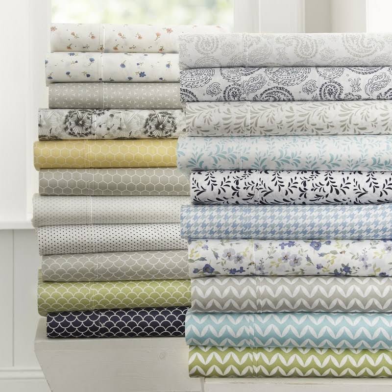 Patterned Sheet Set (California King - Rose Grey) E433