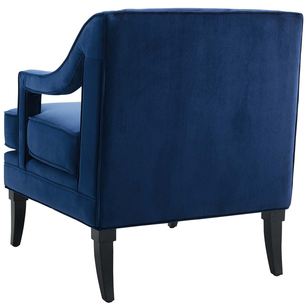 Set of 2 Blue Navy Velvet Accent Chair R9975