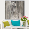 White Framed Canvas J47550