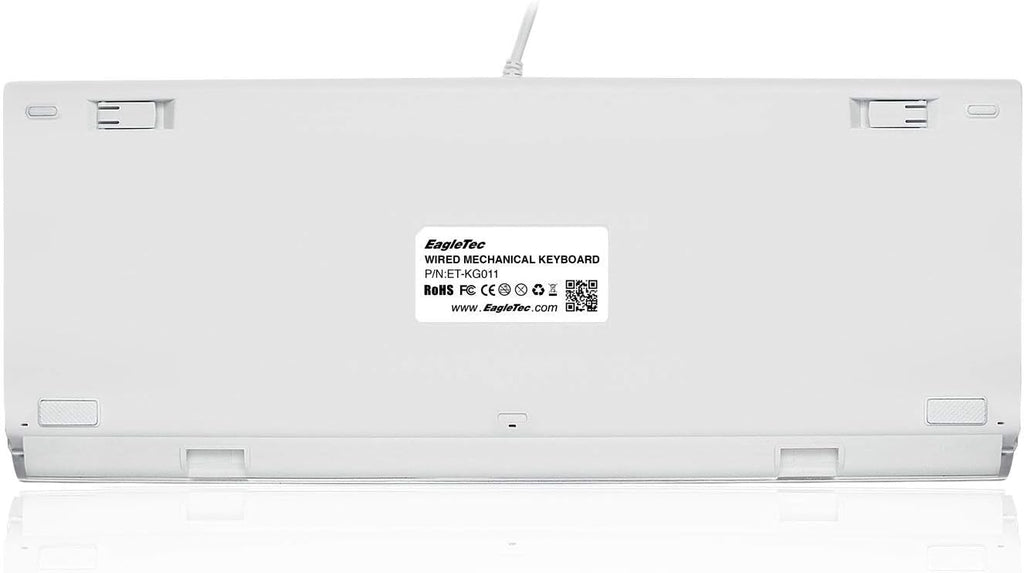 White Mechanical Keyboard Blue LED Backlit Pack of 2 H190091