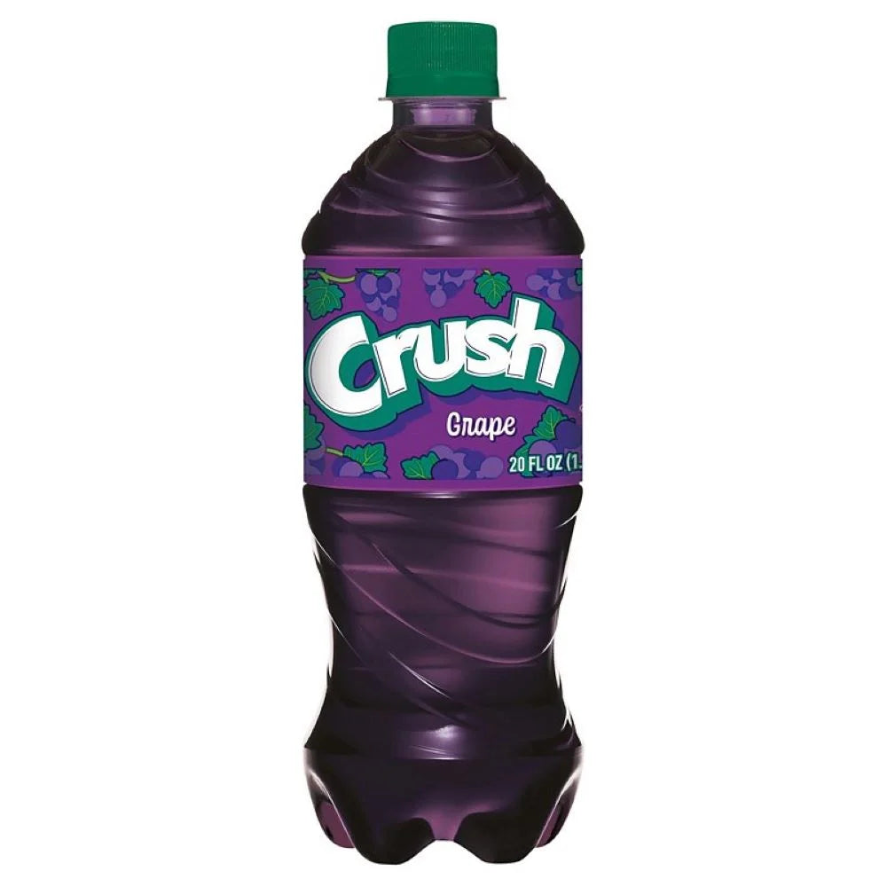 Crush Grape Soda 20oz Bottles, Quantity of 16 E6408