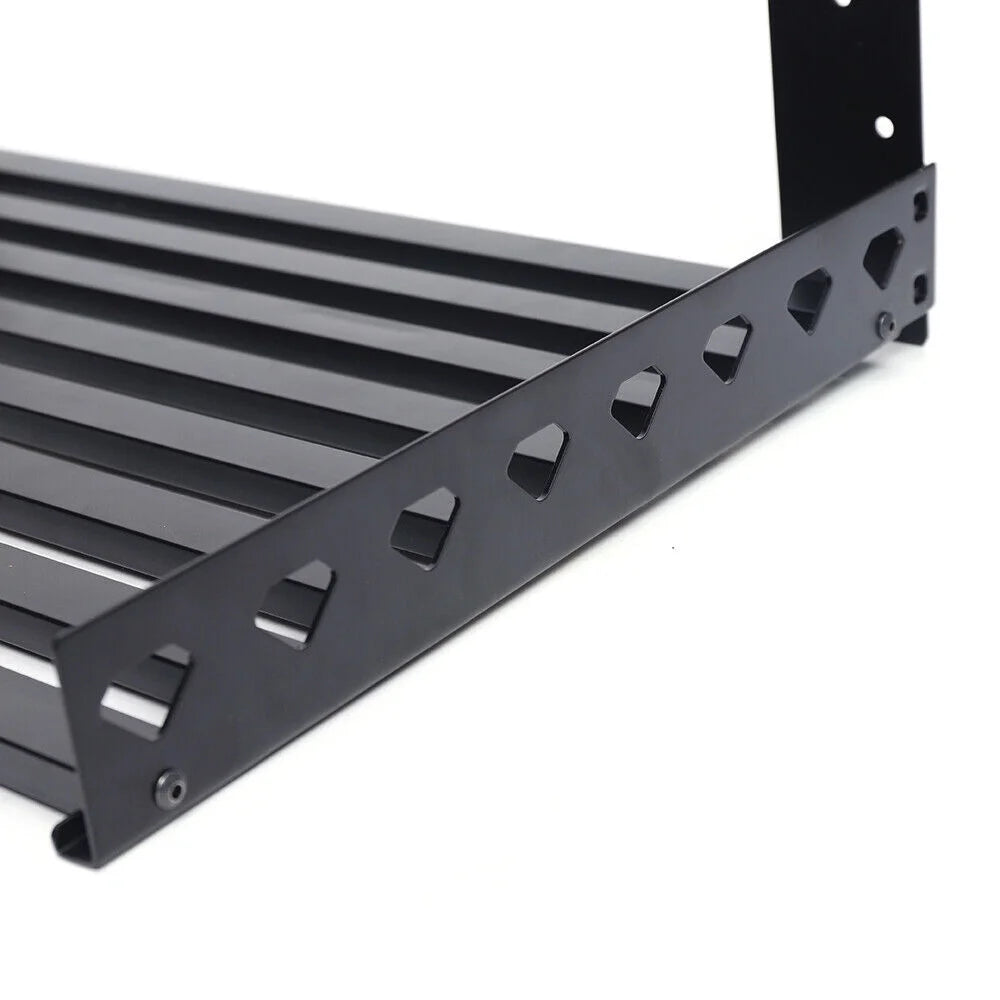 Microwave Oven Wall Mount Shelf Storage Rack with 4 Hooks I31305