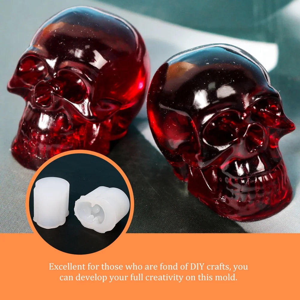 10 Pcs Skull Silicone Molds for Pendant Casting E565
