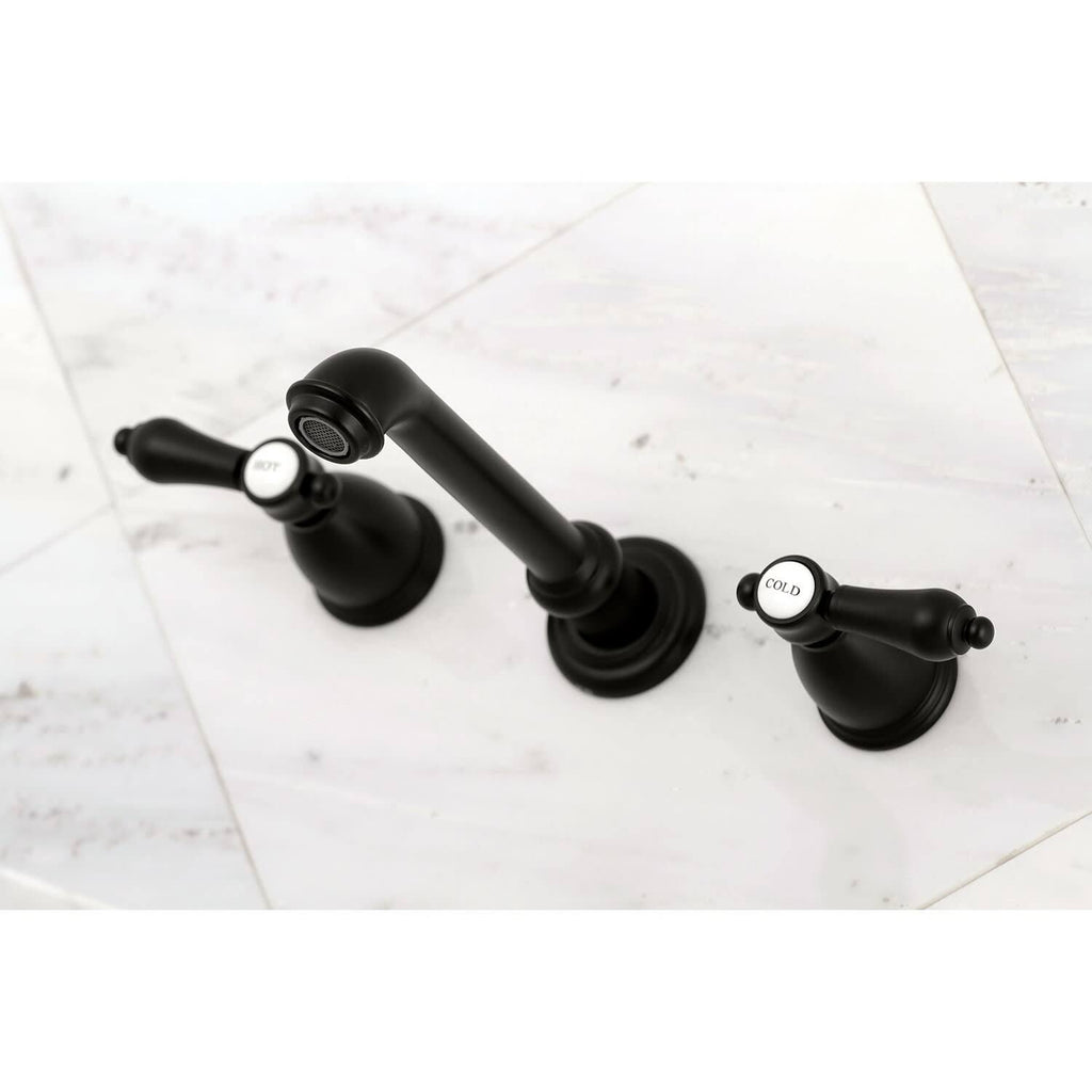 Two-Handle Wall Mount Bathroom Faucet, Oil Rubbed Bronze L604440