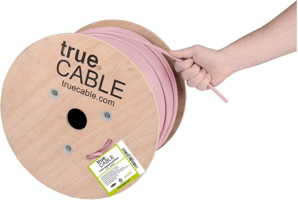 1000ft Purple 23AWG 4 Pair Solid Bare Copper Bulk Ethernet Cable A53695