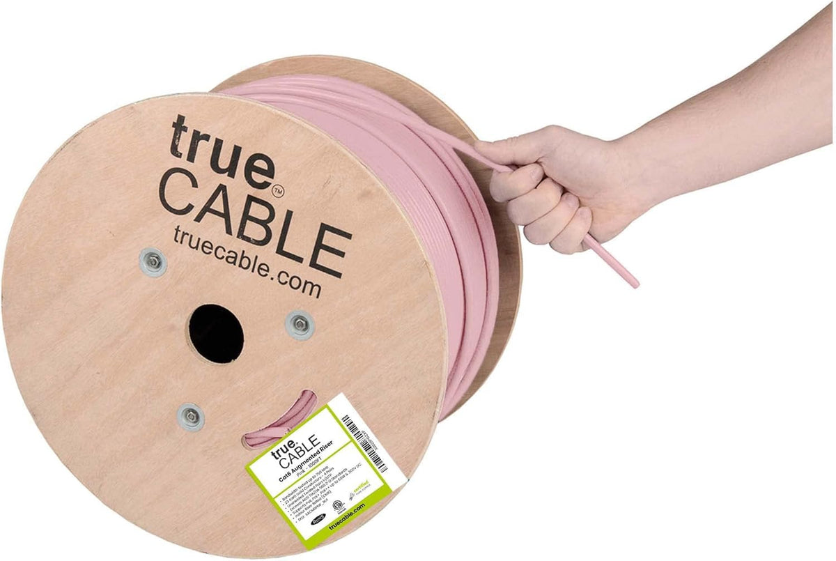 1000ft Purple 23AWG 4 Pair Solid Bare Copper Bulk Ethernet Cable A53695
