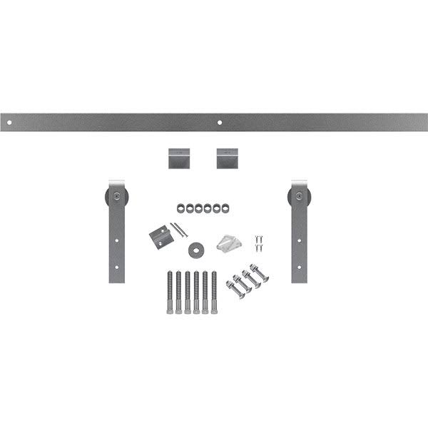 Barn Door Hardware Set with 4 ft Track, Chrome K336809