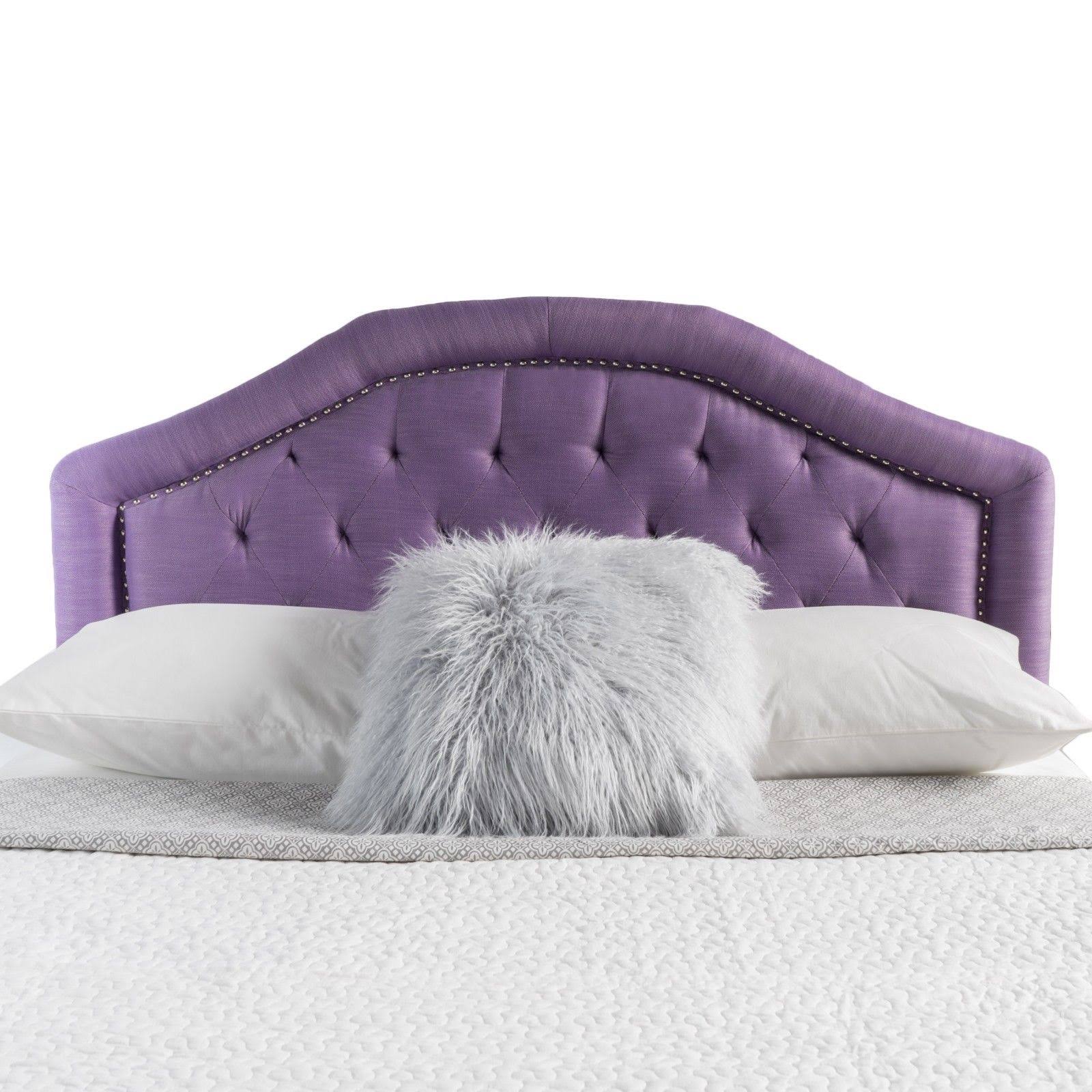 Light Purple Fabric Queen/Full Headboard L926