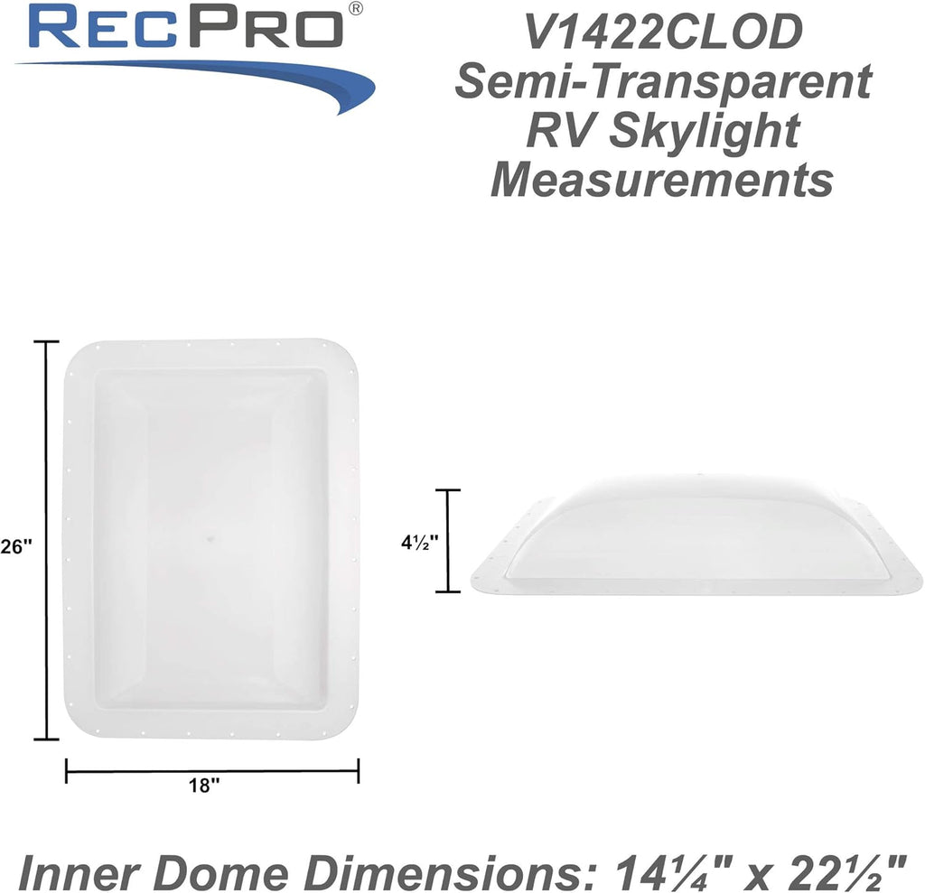 Opaque RV Skylight Pack of 2 J372