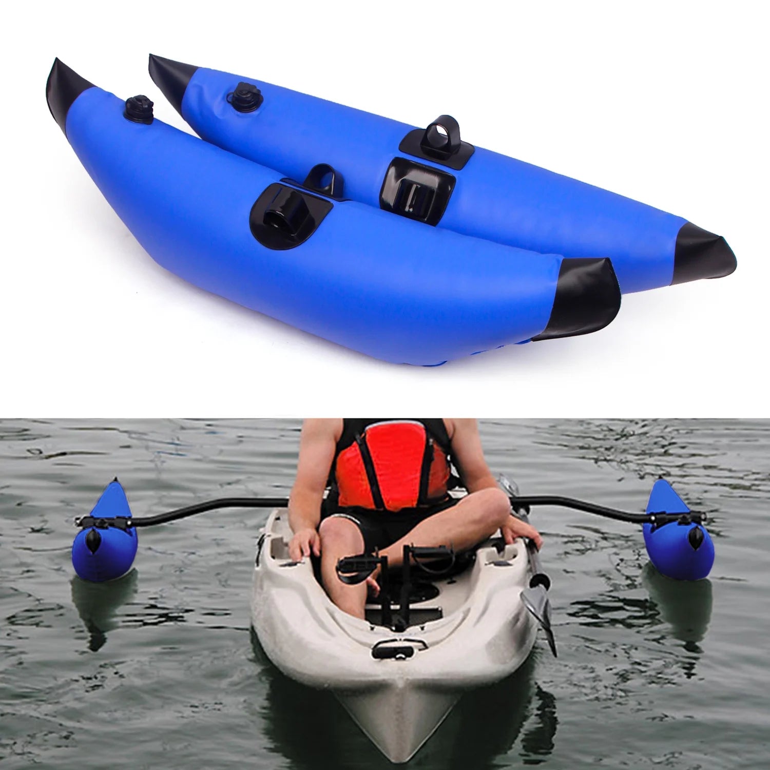 2pcs PVC Inflatable Outrigger Float Stabilizer R84588