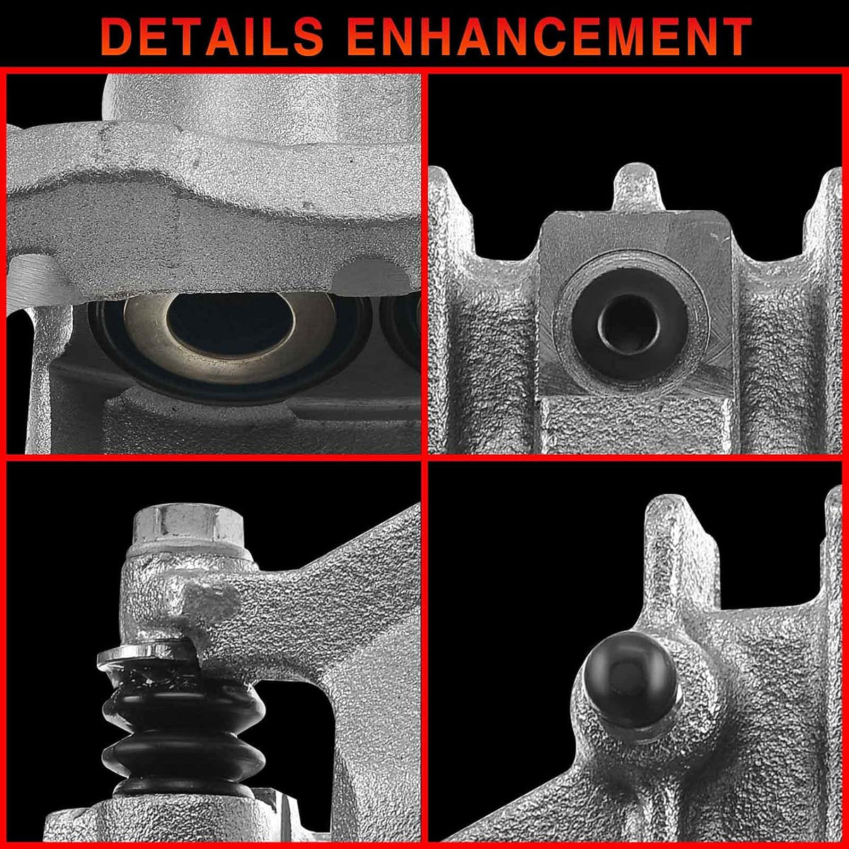Disc Brake Caliper Assembly with Bracket 2-PC Set Z145