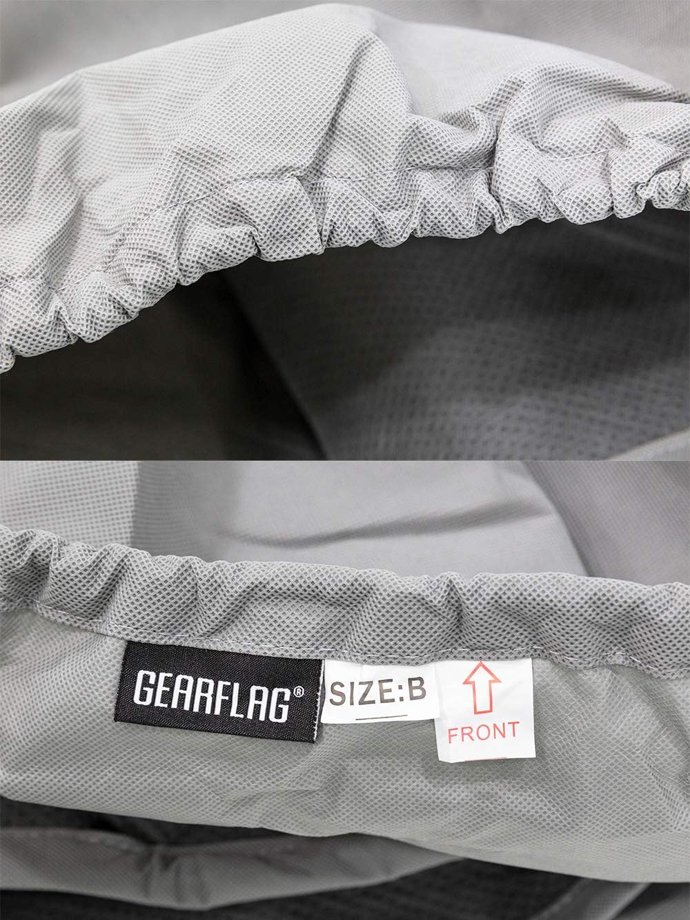 Pop-up Folding Camper Cover Reinforced Windproof Side-Straps Anti-UV Water-Resistance Triple Layers Heavy Duty for Trailer RV Motorhome I82359