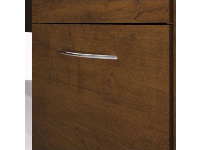 Tuscany Brown Executive Desk with Dual Half Peds K3356