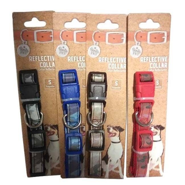 Assorted Small Reflective Dog Collars Case of 96 A679