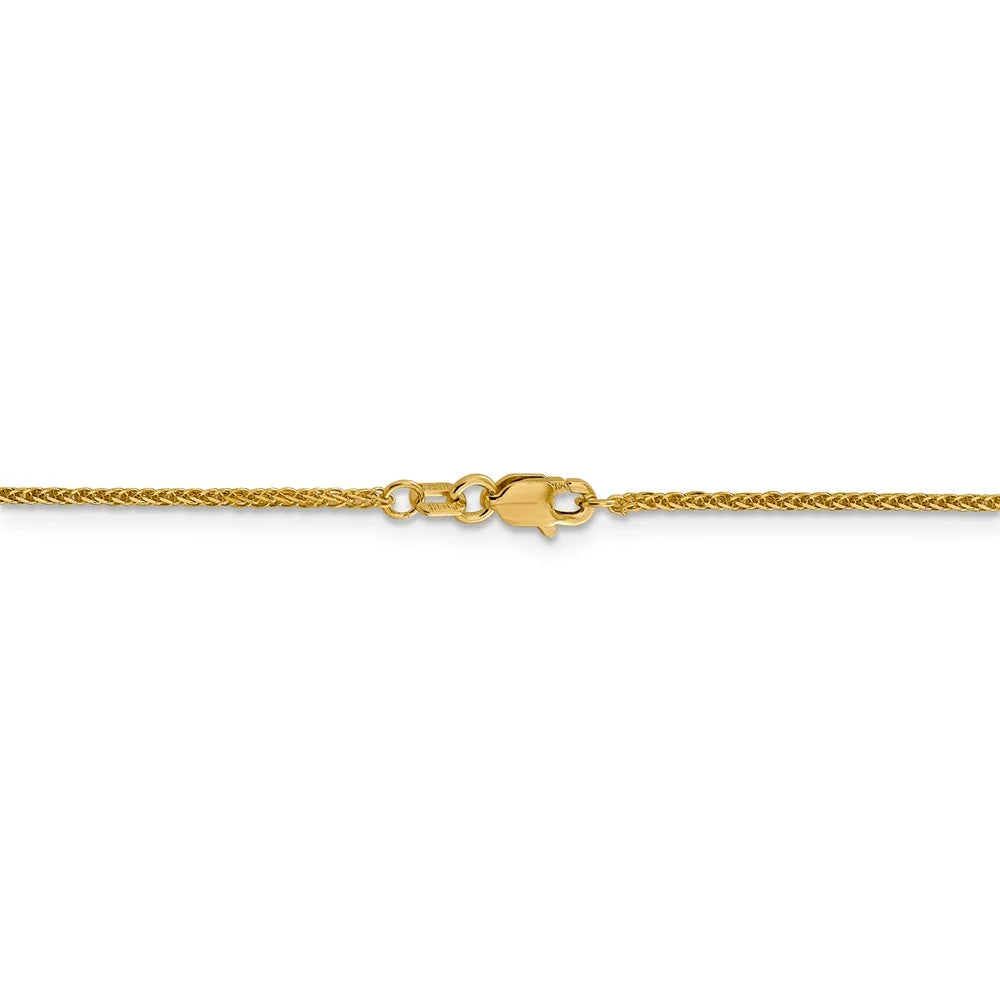 14kt Yellow Gold 16 inch Diamond Cut Wheat Chain M414391