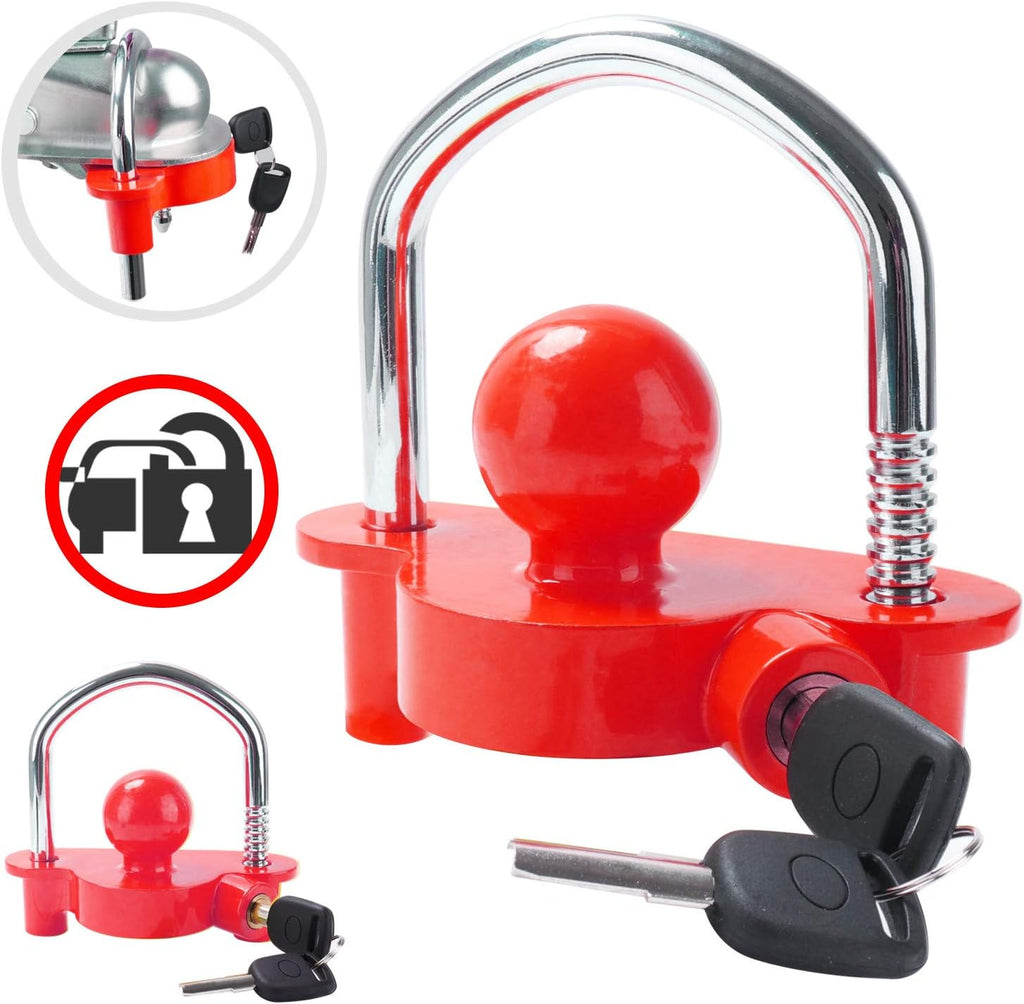 Heavy-Duty Trailer Hitch Lock Set, 2 Packs, 4 Alike Keys I2954