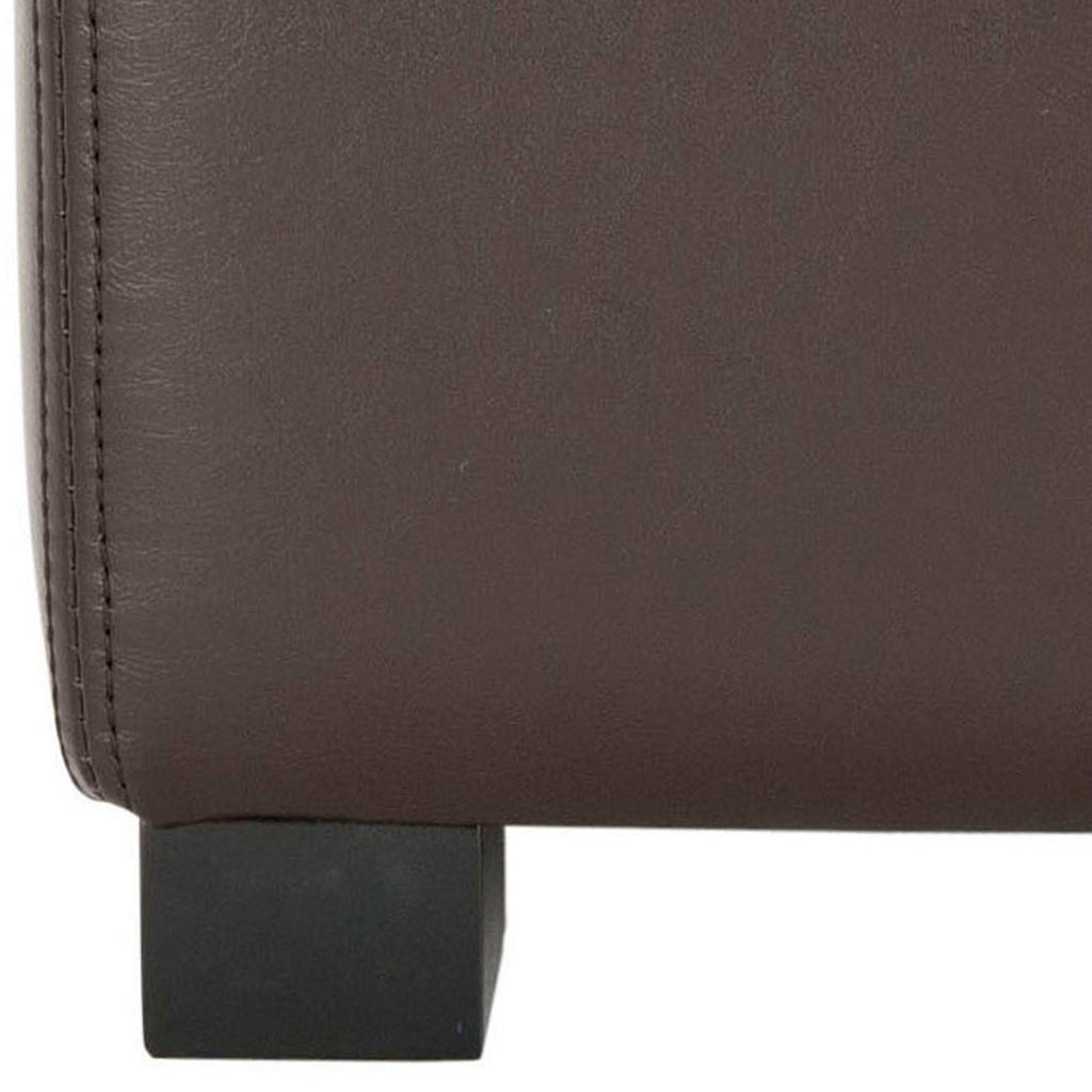 Brown Square Ottoman T81435