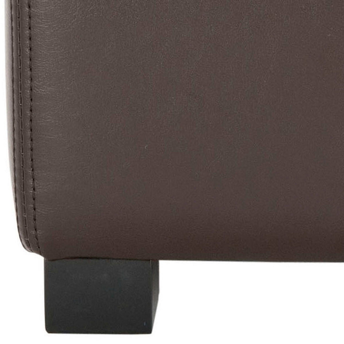 Brown Square Ottoman T81435