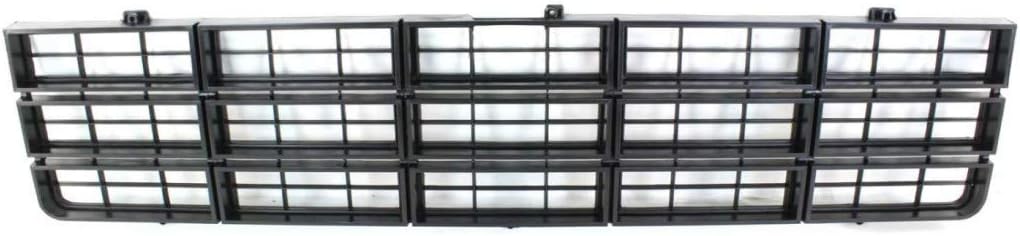 Grille Assembly for Suburban 1977-1980 Dark Argent Shell with Black Insert Plastic D972412