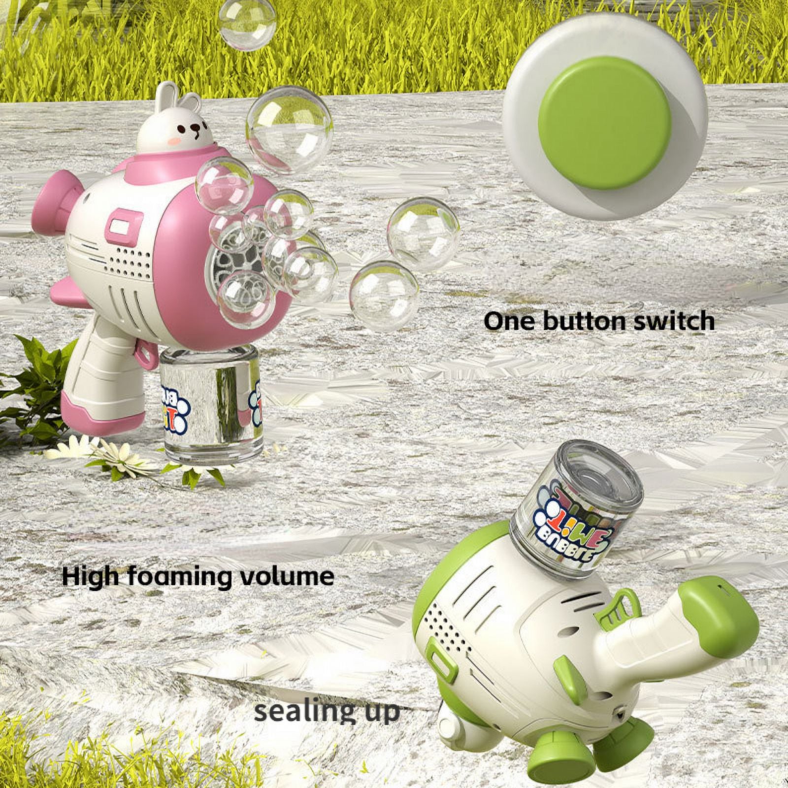 Green Bubble Gun M350007