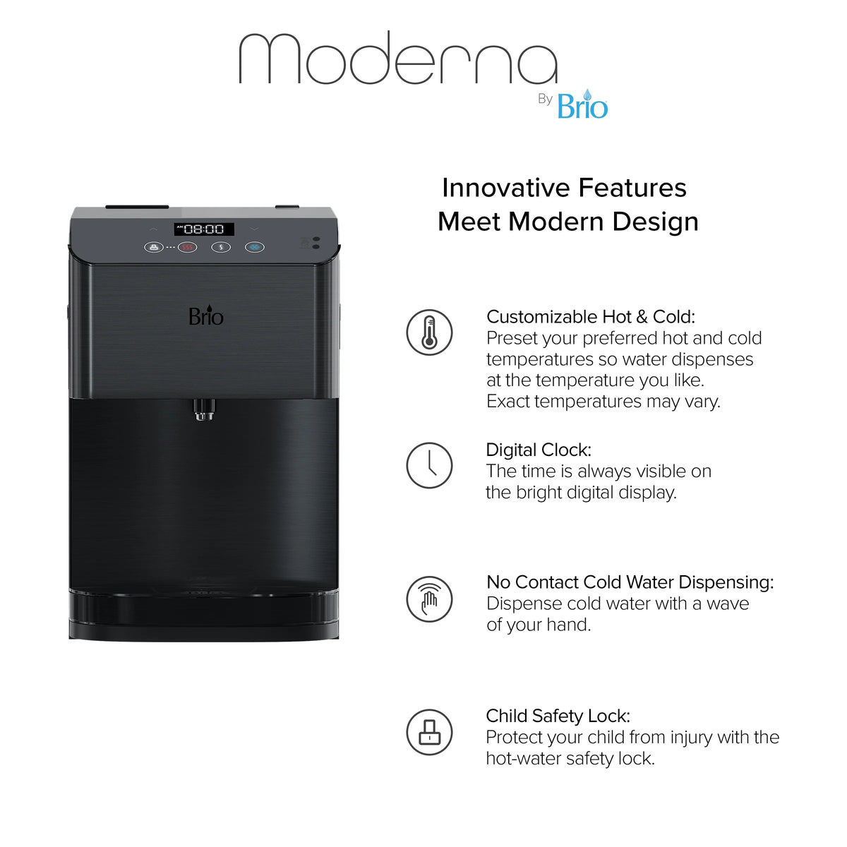 Touchless 3-Stage Filtration Water Dispenser, Height 19.3" P688