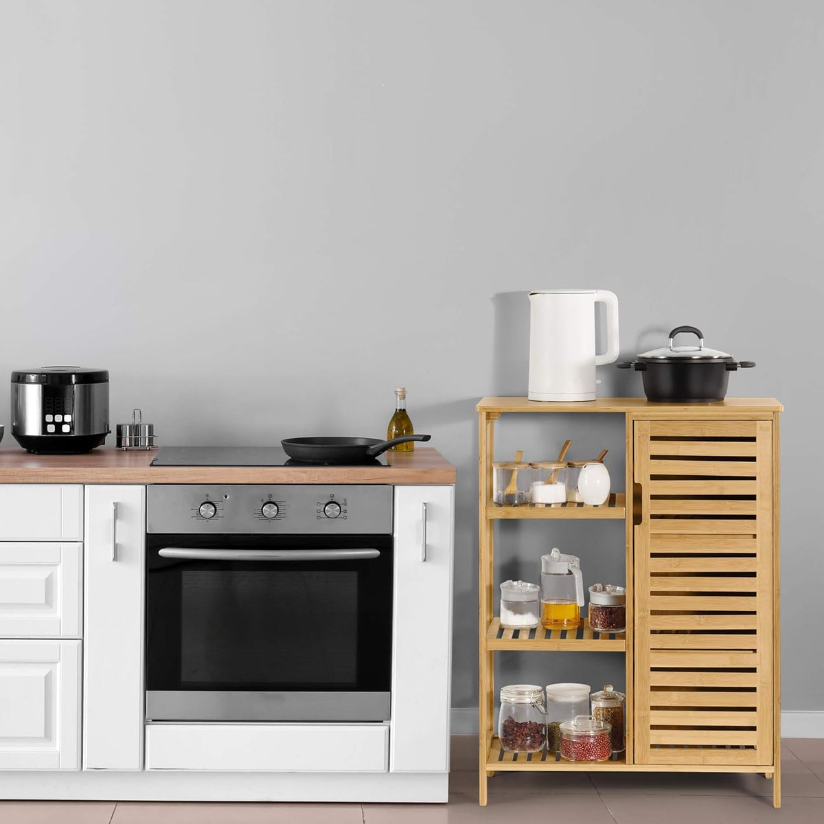 Bamboo 3 Tier Storage Cabinet Y329464