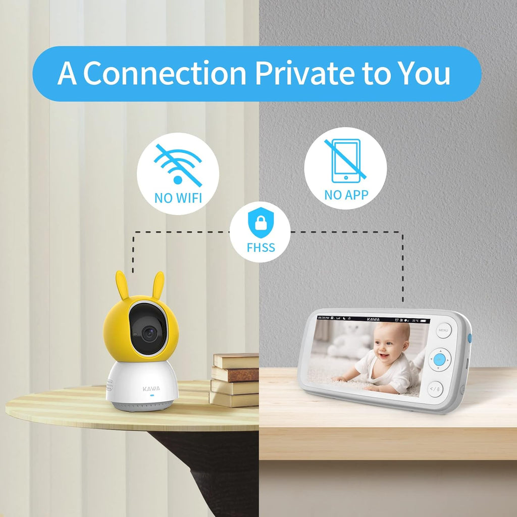 5" 720P HD Video Baby Monitor with Night Vision G602125