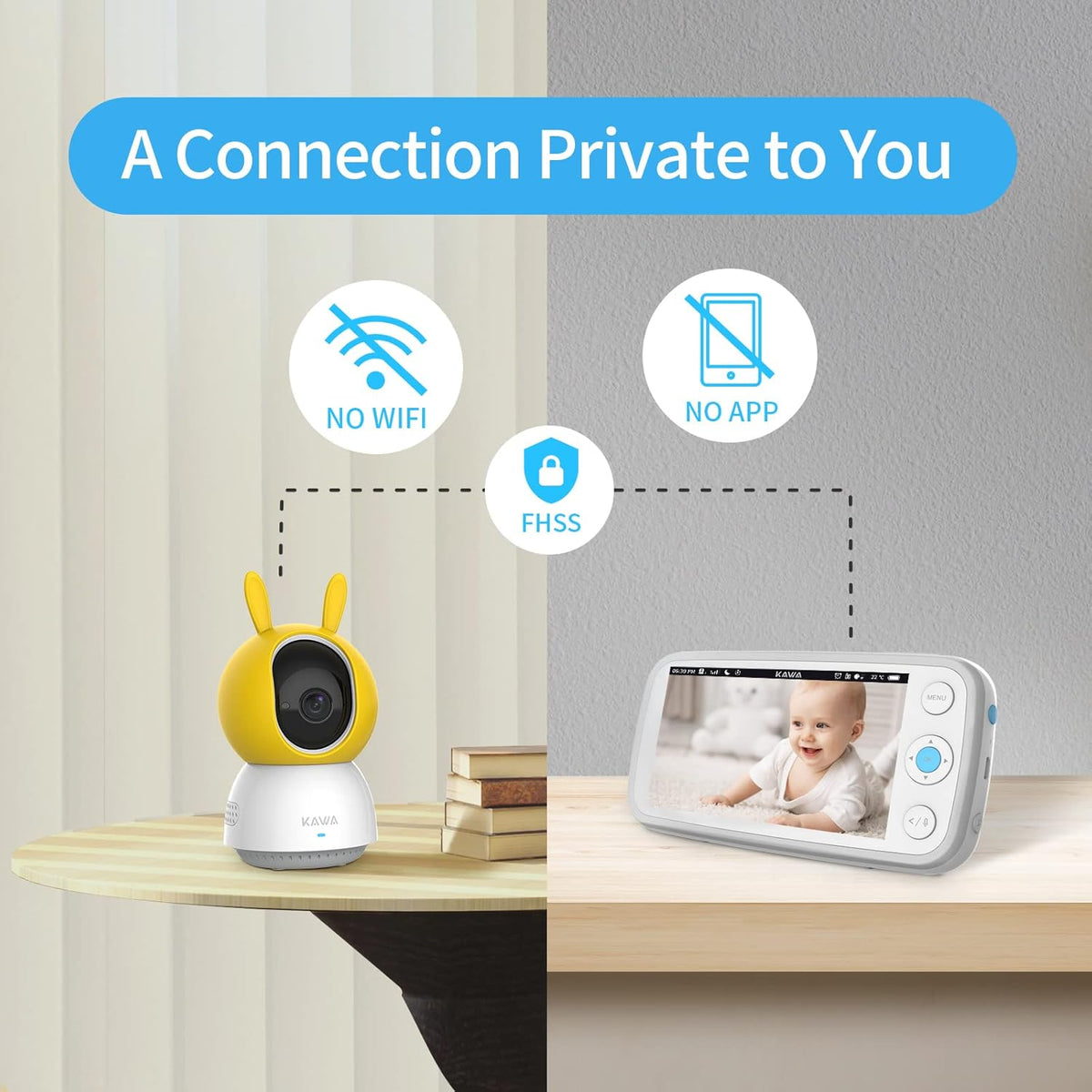 5" 720P HD Video Baby Monitor with Night Vision G602125