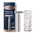 Chrome Double Edge Safety Razor with 5 Refill Blades J58039
