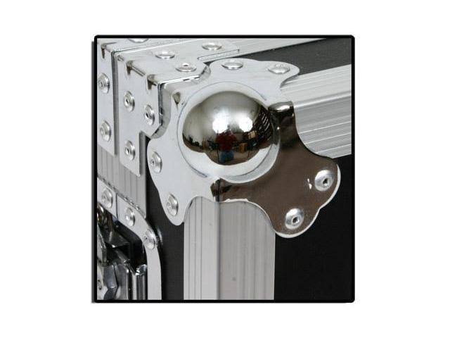 12 Space ATA Shock Mount Effects Rack Case with Casters O1634