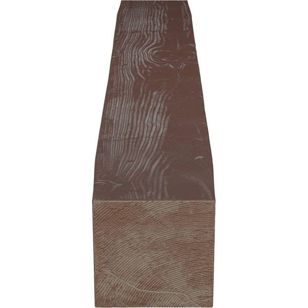 Sandblasted Faux Wood Fireplace Mantel, Aged Pecan C715