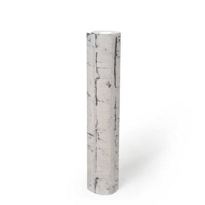 White/Gray Brick Wallpaper Roll W350040