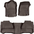 Custom Fit FloorLiners for GMC Sierra / Chevrolet Silverado - 1st & 2nd Row, Cocoa C5225