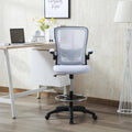 White/Black Mesh Drafting Chair V235741