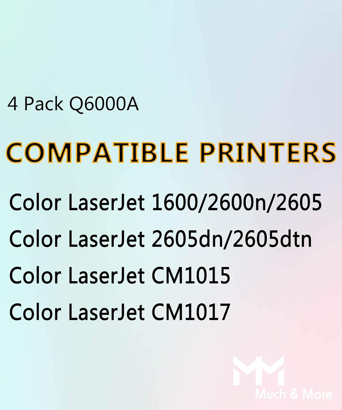 Compatible Toner Cartridge 4-Pack (Black, Cyan, Yellow, Magenta) B189