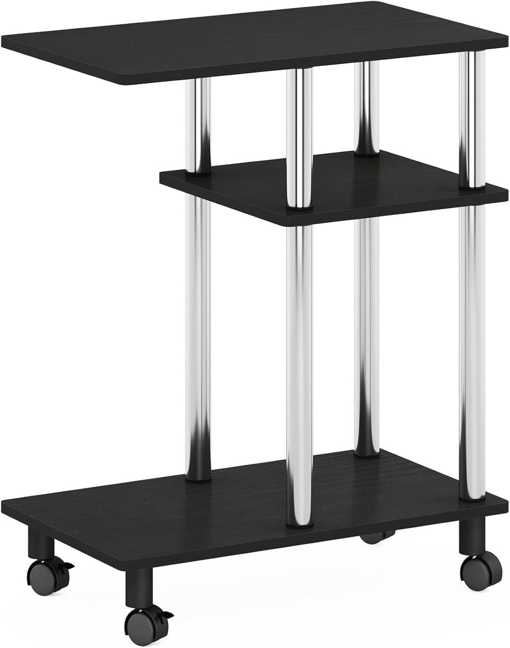 U-Shaped Side Table with Casters, Pack of 2 I33771