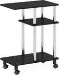 U-Shaped Side Table with Casters, Pack of 2 I33771