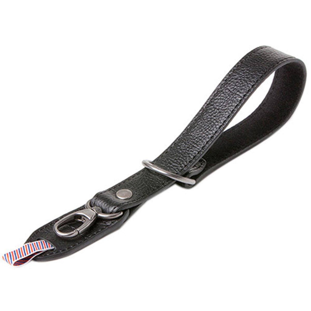 Grained Black Leather Camera Wrist Strap Z4316