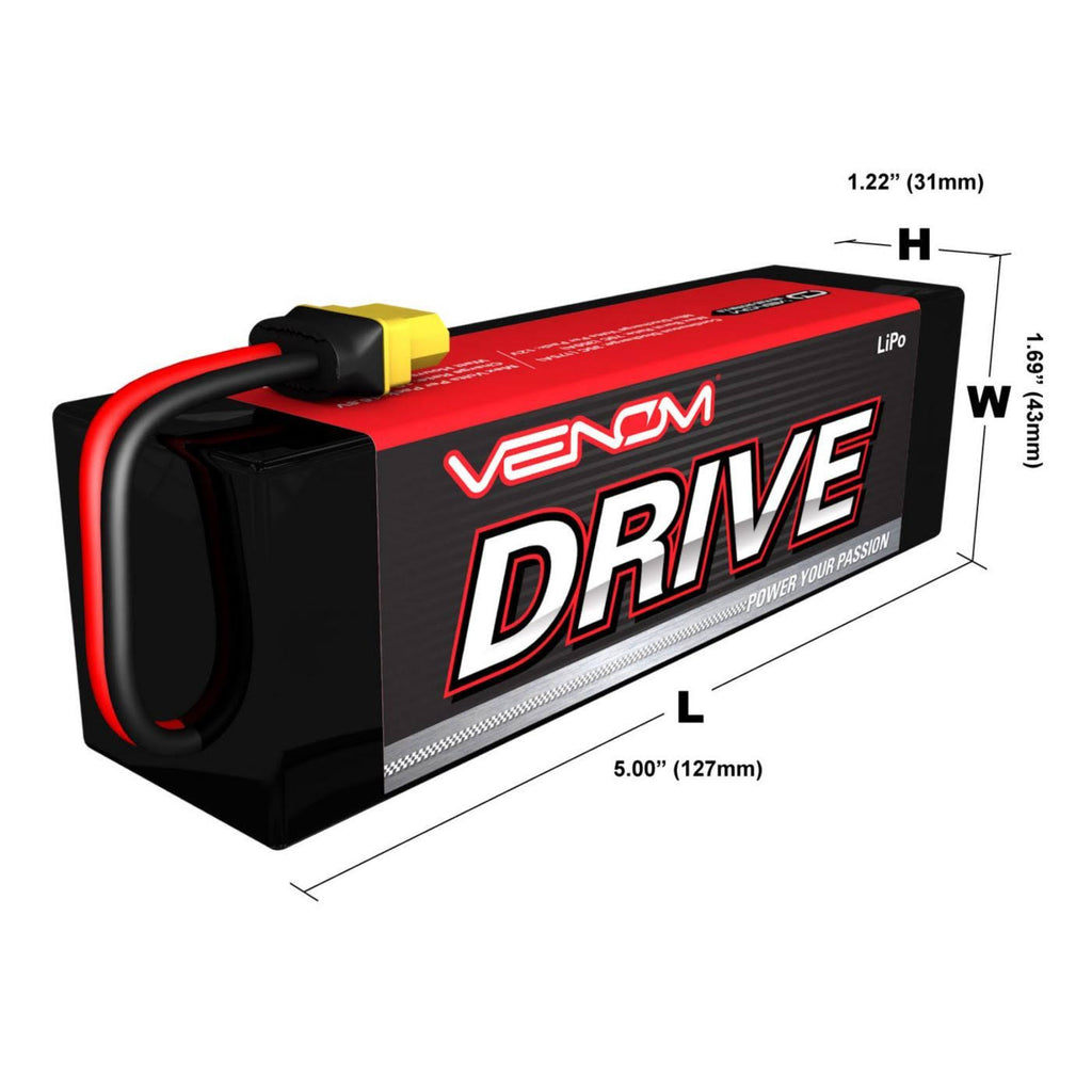 11.1V 5000mAh 50C 3S LiPo Battery with Uni Plug K85893