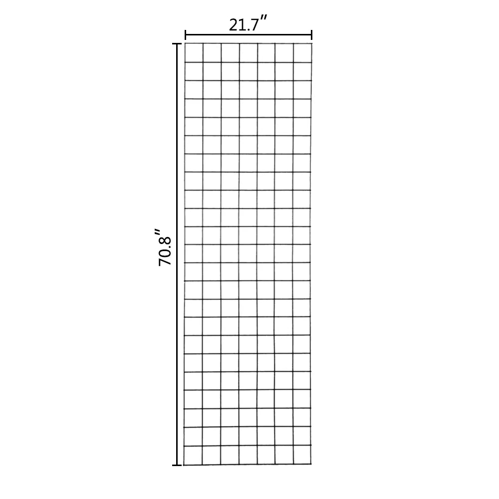 6' x 2' Wire Grid Panel Display Rack with Hooks, 3-Pack K936024