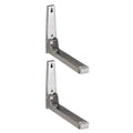 Stainless Steel Microwave Oven Shelf Rack Wall Mounted Stand Support Frame H231
