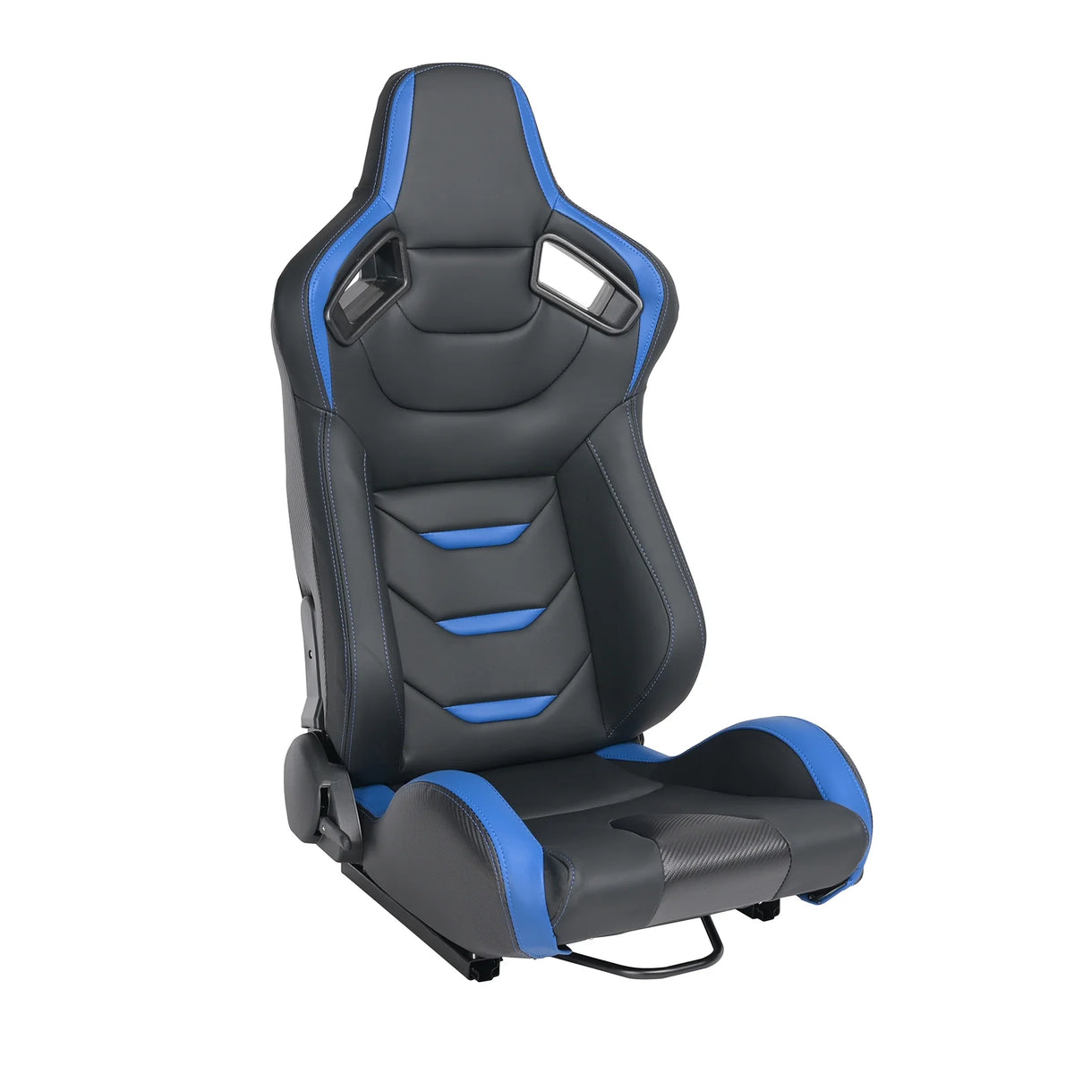 2PCS Universal PVC Leather Racing Seats with Dual Lock Sliders E471