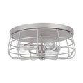 3 - Light 15.75x22 Caged Circle Flush Mount M305