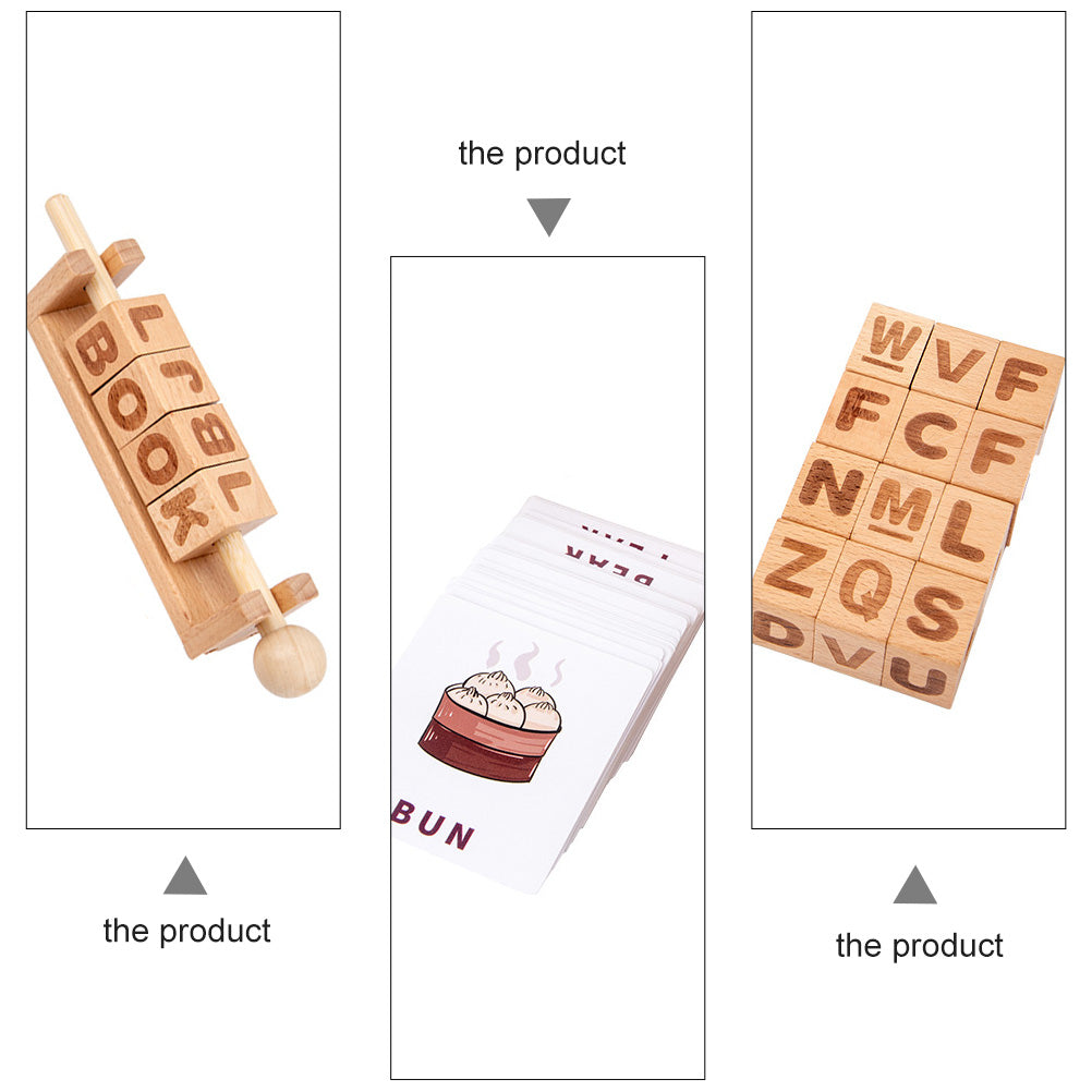 Wooden Learning String Toy Building Blocks A5473
